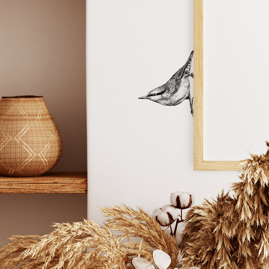 Nuthatch wall sticker