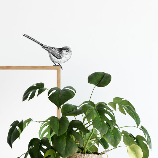 Long-tailed tit wall sticker