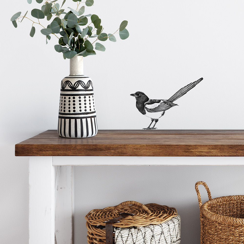 Magpie wall sticker