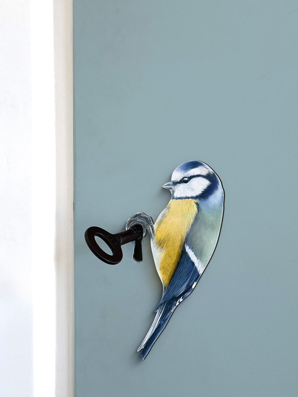 Blue tit plant pot hanger