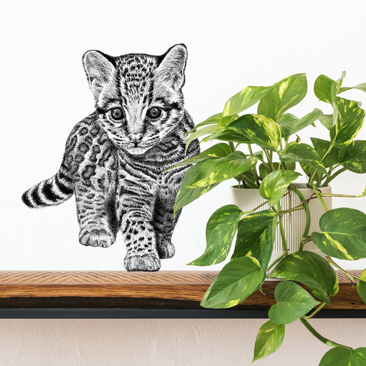 Ocelot wall sticker